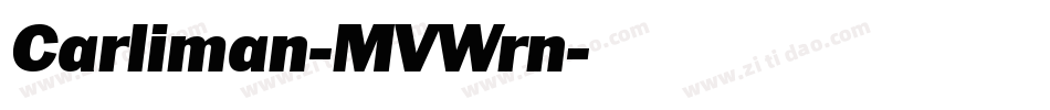 Carliman-MVWrn字体转换
