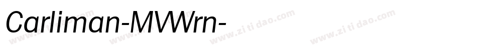 Carliman-MVWrn字体转换