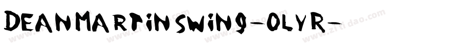 DeanMartinSwing-0LyR字体转换