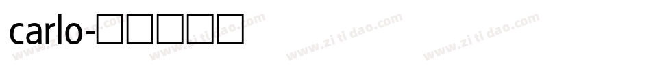 carlo字体转换