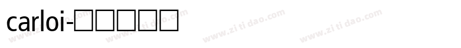 carloi字体转换