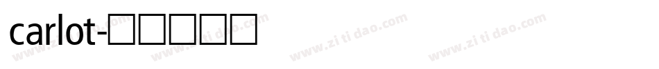 carlot字体转换