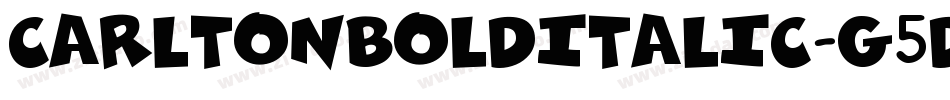 CarltonBoldItalic-g5D1字体转换