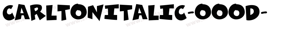 CarltonItalic-oOod字体转换