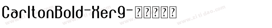 CarltonBold-Xer9字体转换