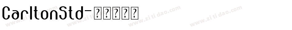 CarltonStd字体转换