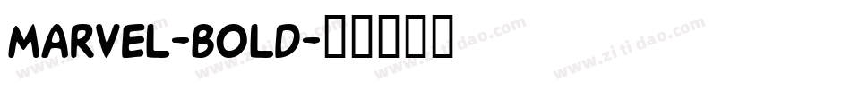Marvel-Bold字体转换