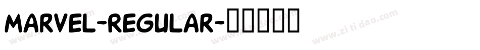 Marvel-Regular字体转换