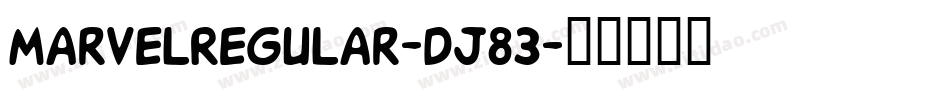 MarvelRegular-Dj83字体转换