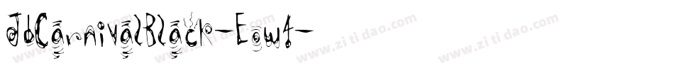 JdCarnivalBlack-Eow4字体转换