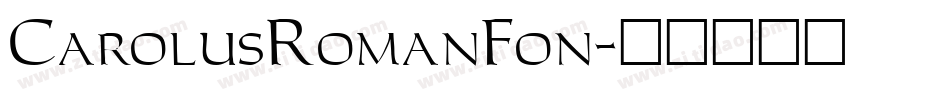 CarolusRomanFon字体转换