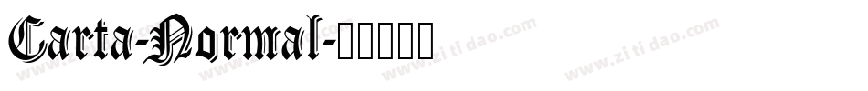 Carta-Normal字体转换