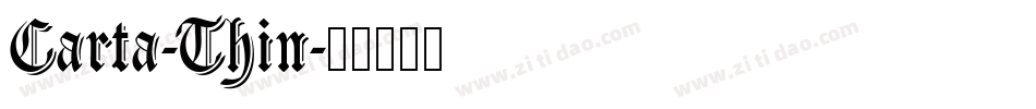 Carta-Thin字体转换