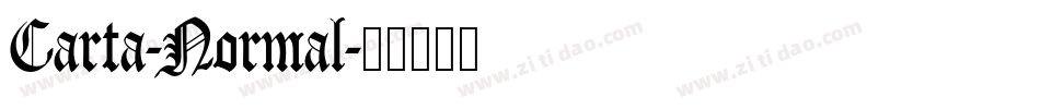 Carta-Normal字体转换