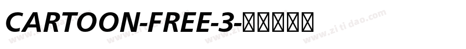 CARTOON-FREE-3字体转换