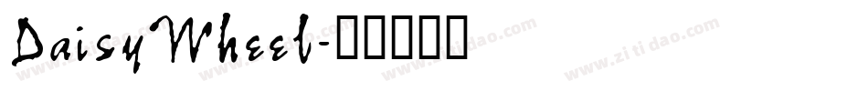 DaisyWheel字体转换