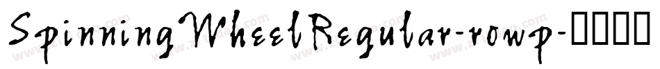 SpinningWheelRegular-rowp字体转换