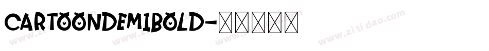 CartoonDemiBold字体转换