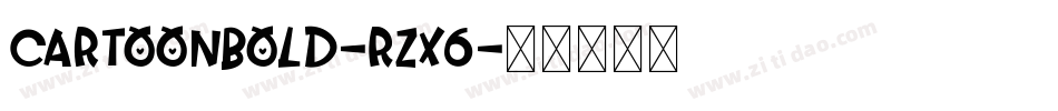 CartoonBold-Rzx6字体转换