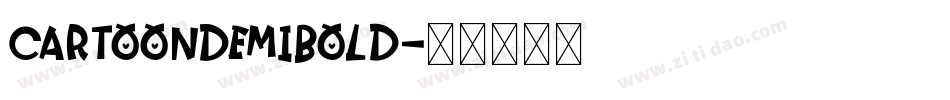 CartoonDemiBold字体转换