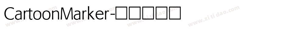 CartoonMarker字体转换