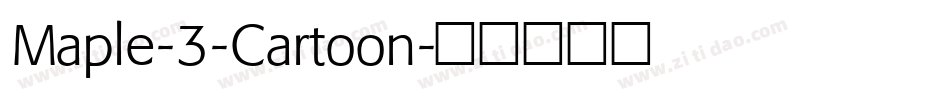 Maple-3-Cartoon字体转换