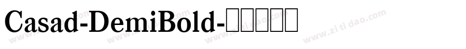 Casad-DemiBold字体转换