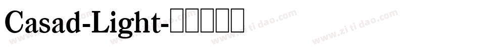 Casad-Light字体转换