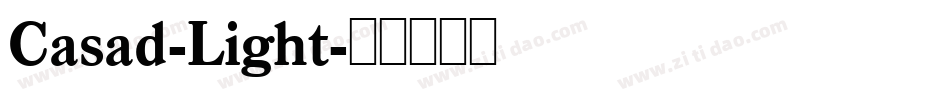 Casad-Light字体转换