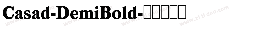 Casad-DemiBold字体转换