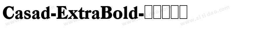 Casad-ExtraBold字体转换