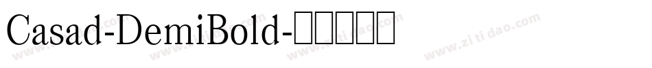 Casad-DemiBold字体转换