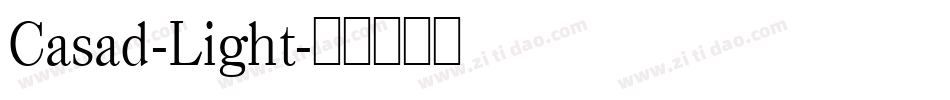 Casad-Light字体转换
