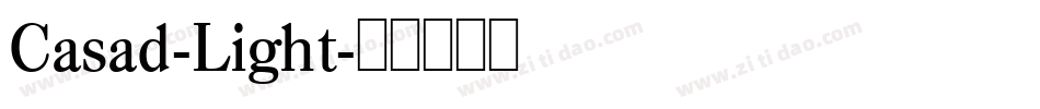 Casad-Light字体转换