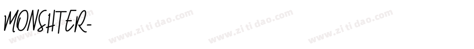 MONSHTER字体转换