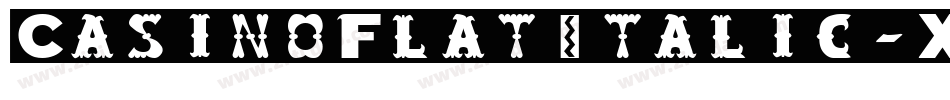 CasinoFlatItalic-X340P字体转换