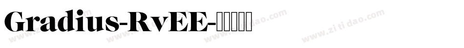 Gradius-RvEE字体转换