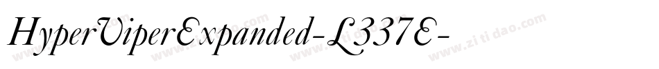 HyperViperExpanded-L337E字体转换