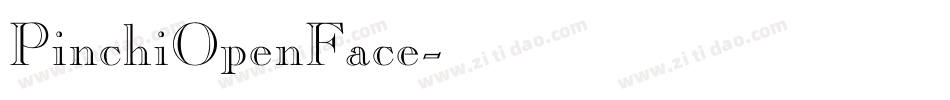 PinchiOpenFace字体转换