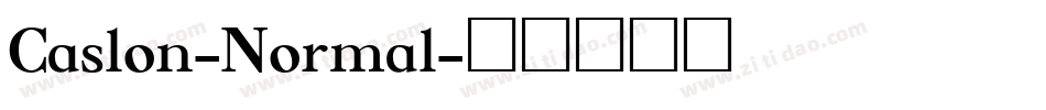 Caslon-Normal字体转换
