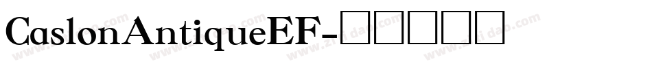 CaslonAntiqueEF字体转换