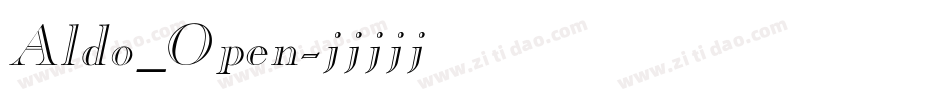 Aldo_Open字体转换