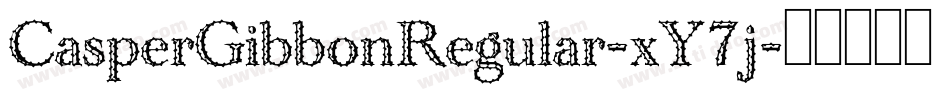 CasperGibbonRegular-xY7j字体转换
