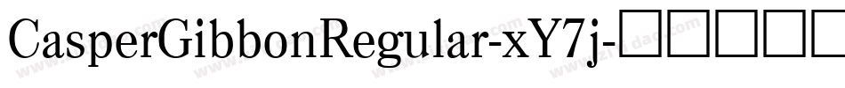 CasperGibbonRegular-xY7j字体转换