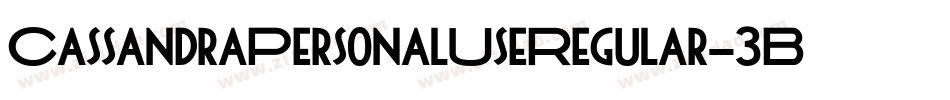 CassandraPersonalUseRegular-3BjG字体转换