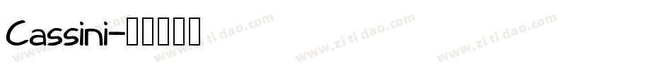 Cassini字体转换