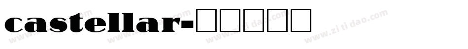 castellar字体转换