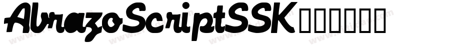 AbrazoScriptSSK字体转换