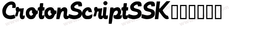 CrotonScriptSSK字体转换