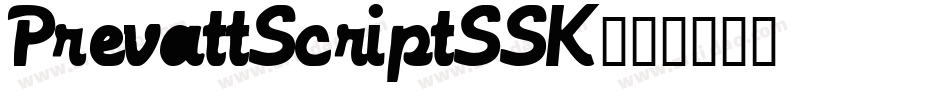 PrevattScriptSSK字体转换